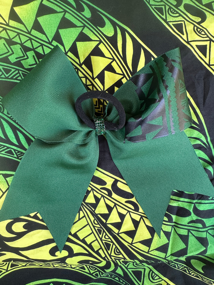 Hunter Green Bow Black Tribal
