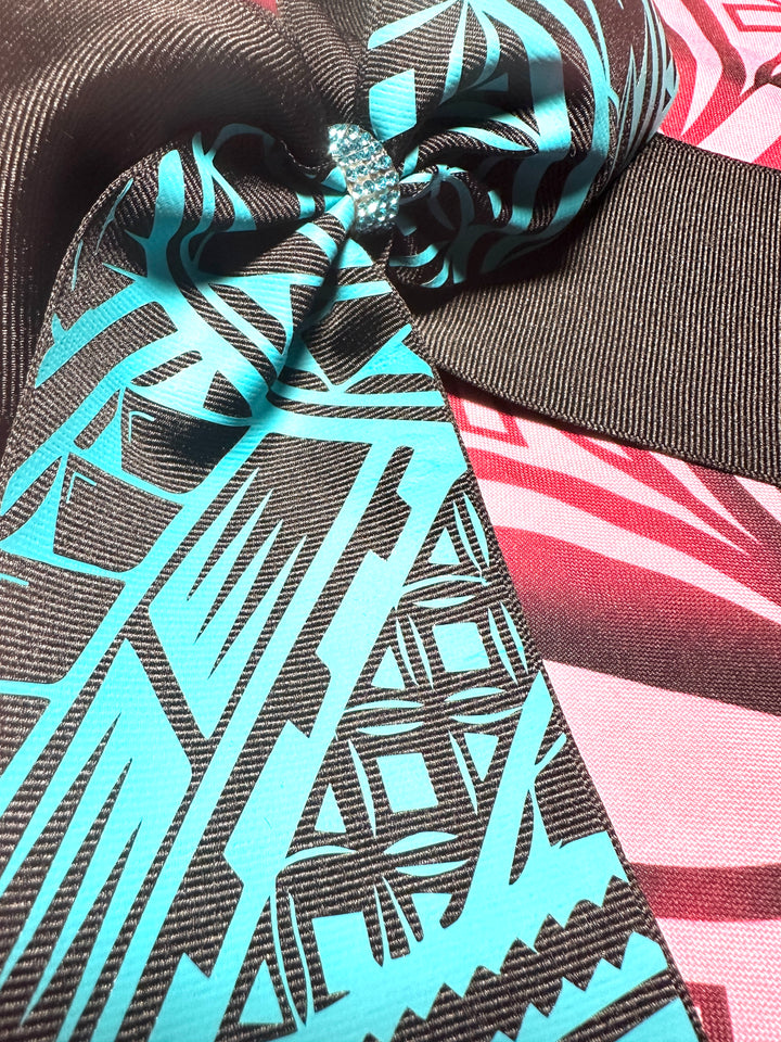 Black Bow Turquoise Tribal