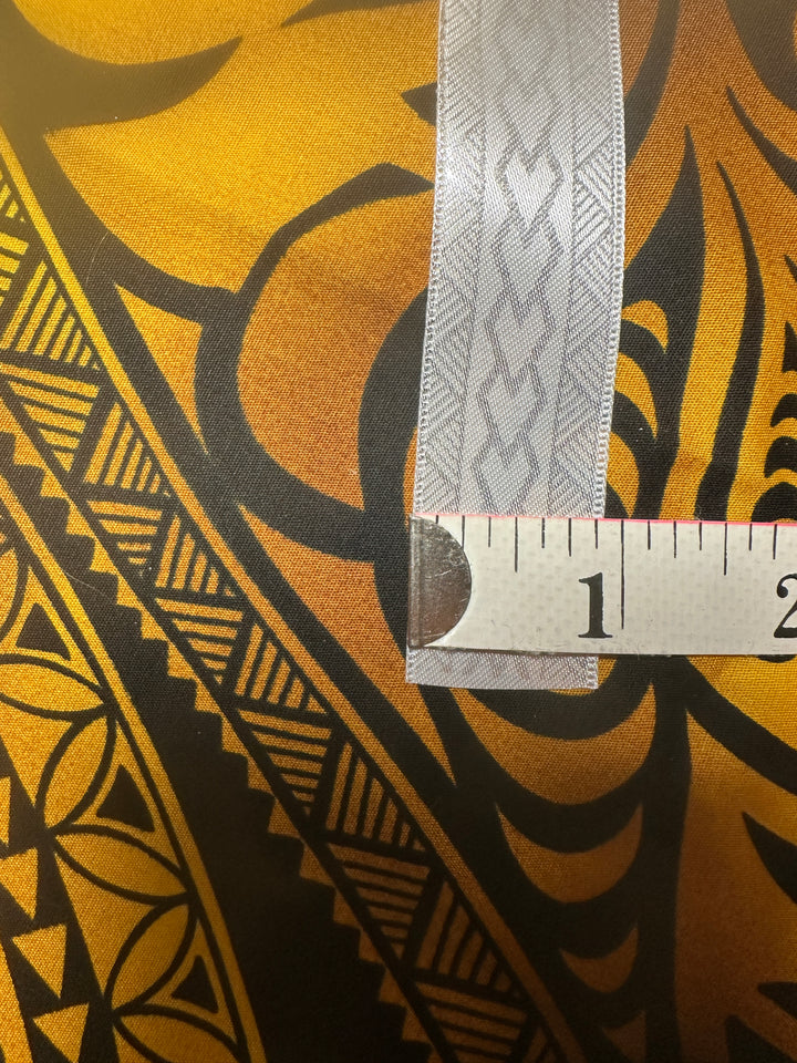 7/8” Silver On White Ribbon 10 Yards