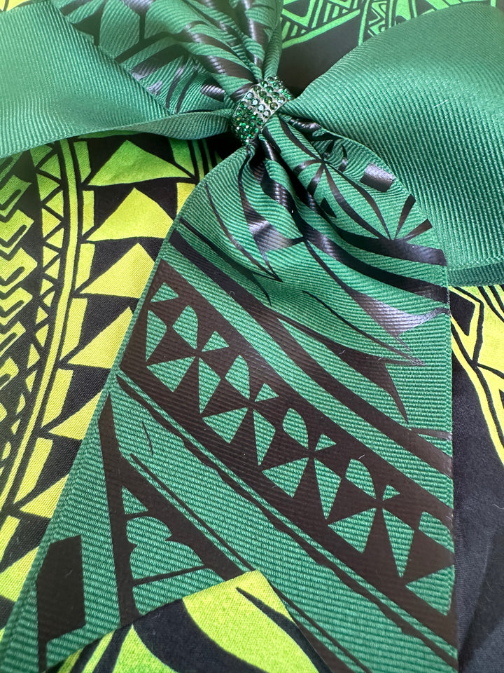Hunter Green Bow Black Tribal