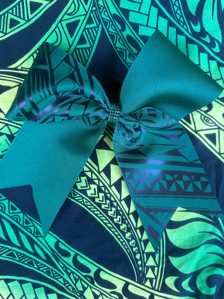 Hunter Green Bow Black Tribal