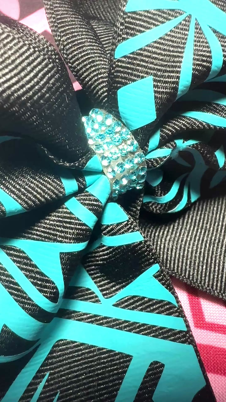 Black Bow Turquoise Tribal