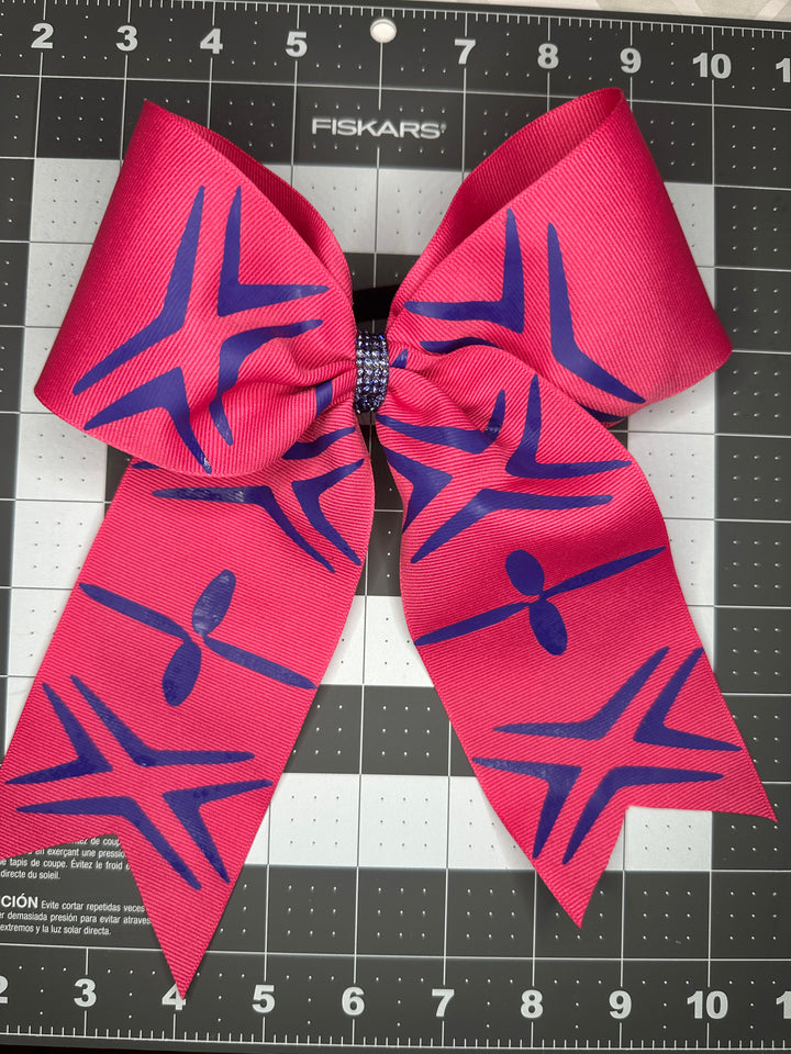 Pink Bow Purple Tribal