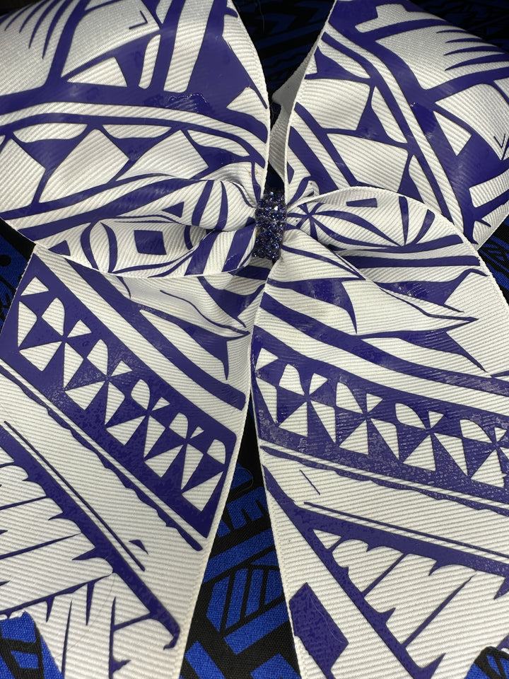 White Bow Purple Tribal