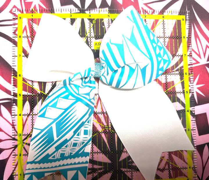 White Bow Turquoise Tribal