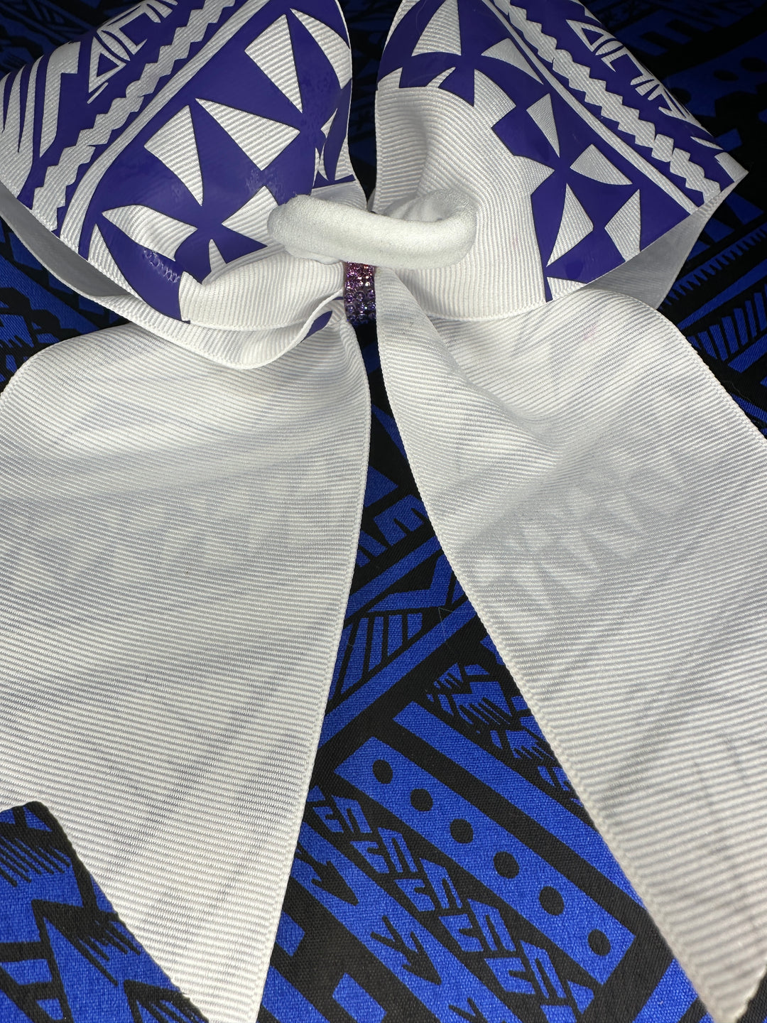 White Bow Purple Tribal