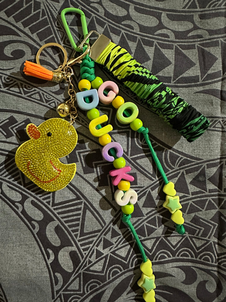 GO DUCKS chunky key chain