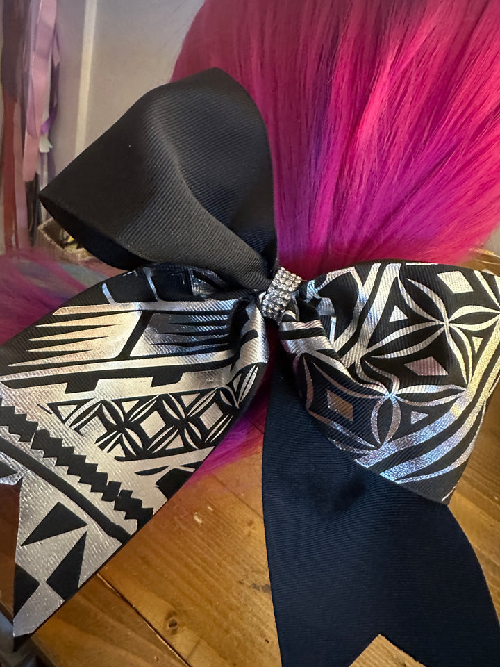 Black Bow Silver Tribal