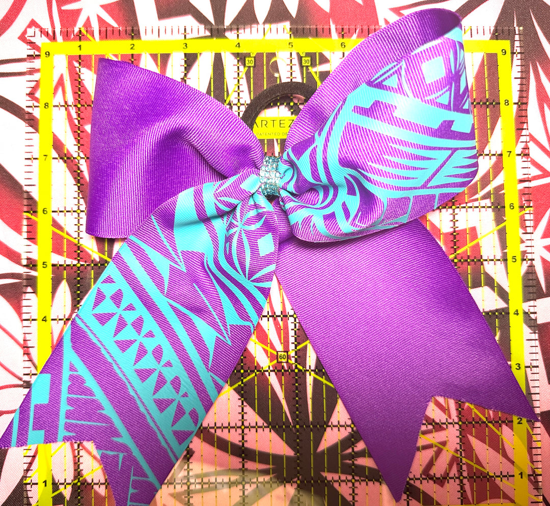 Purple Bow Turquoise Tribal