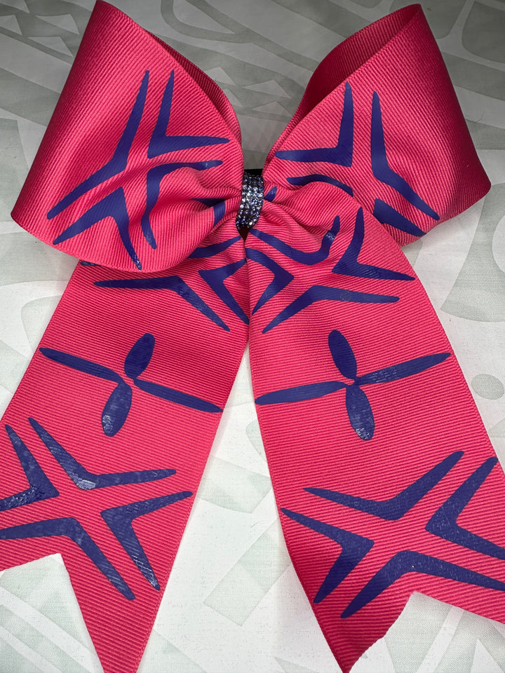 Pink Bow Purple Tribal