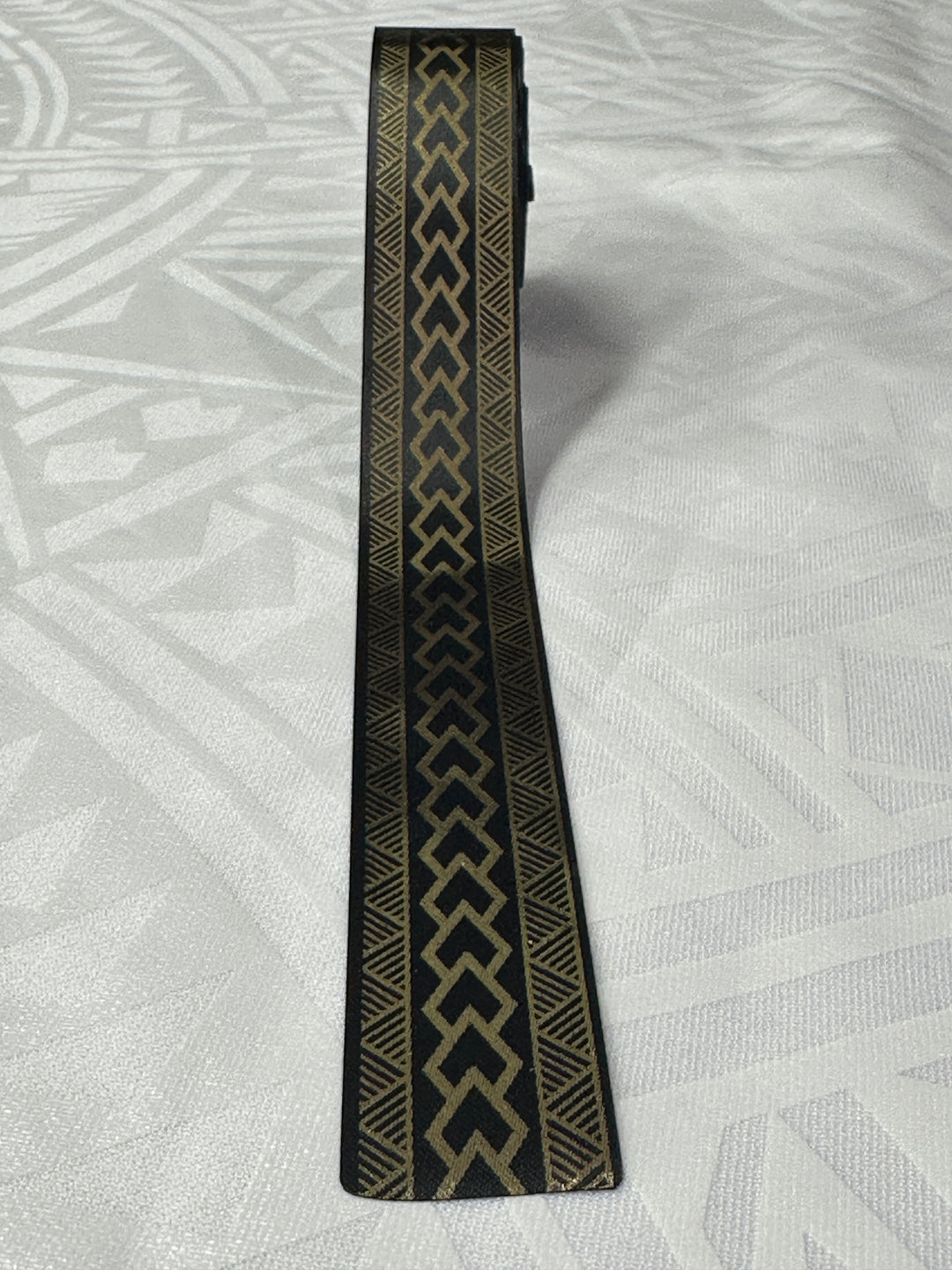 1” Gold On Black Ribbon 23 Yards