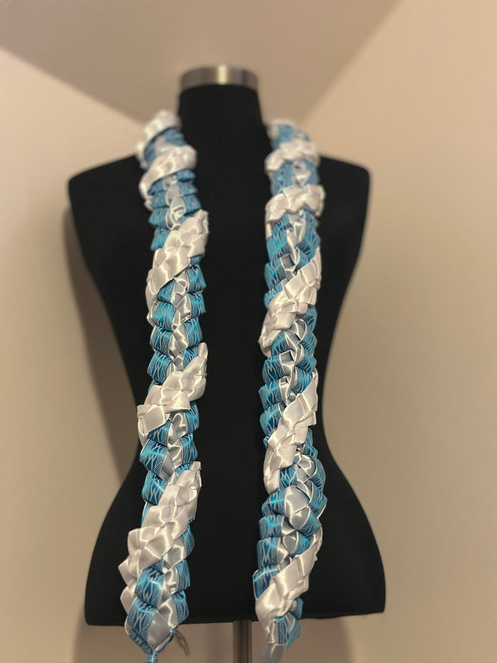 Turquoise Tribal Printed Lei