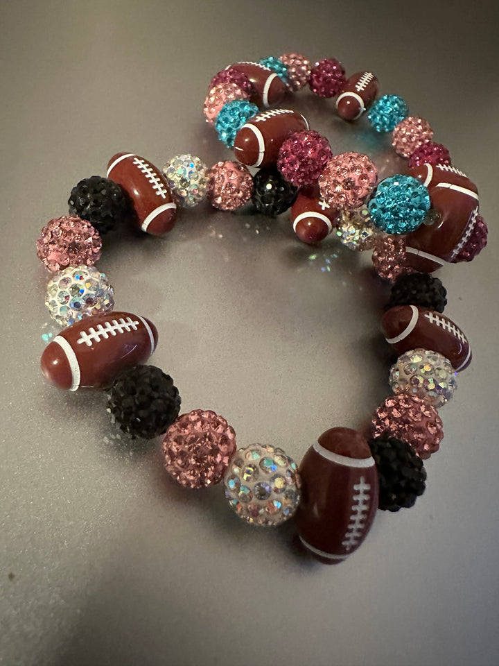 Blingy Football Stretch Bracelet