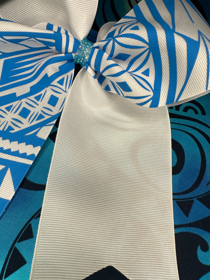 White Bow Turquoise Tribal