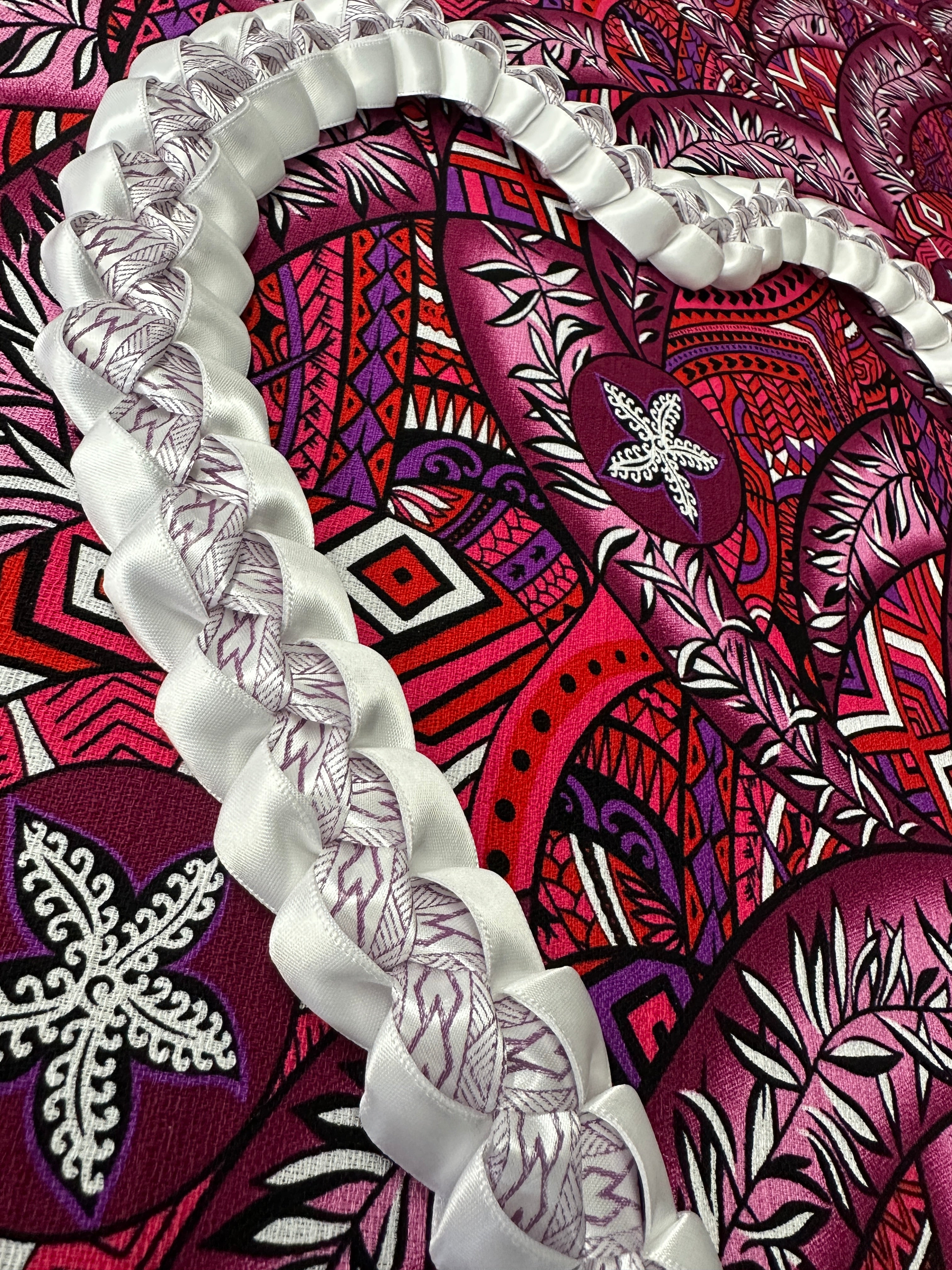 Black, Purple, and White Ribbon Lei - CHEEHOOlife – CHEEHOOlife Black, Purple, and White Ribbon Lei - CHEEHOOlife – CHEEHOOlife