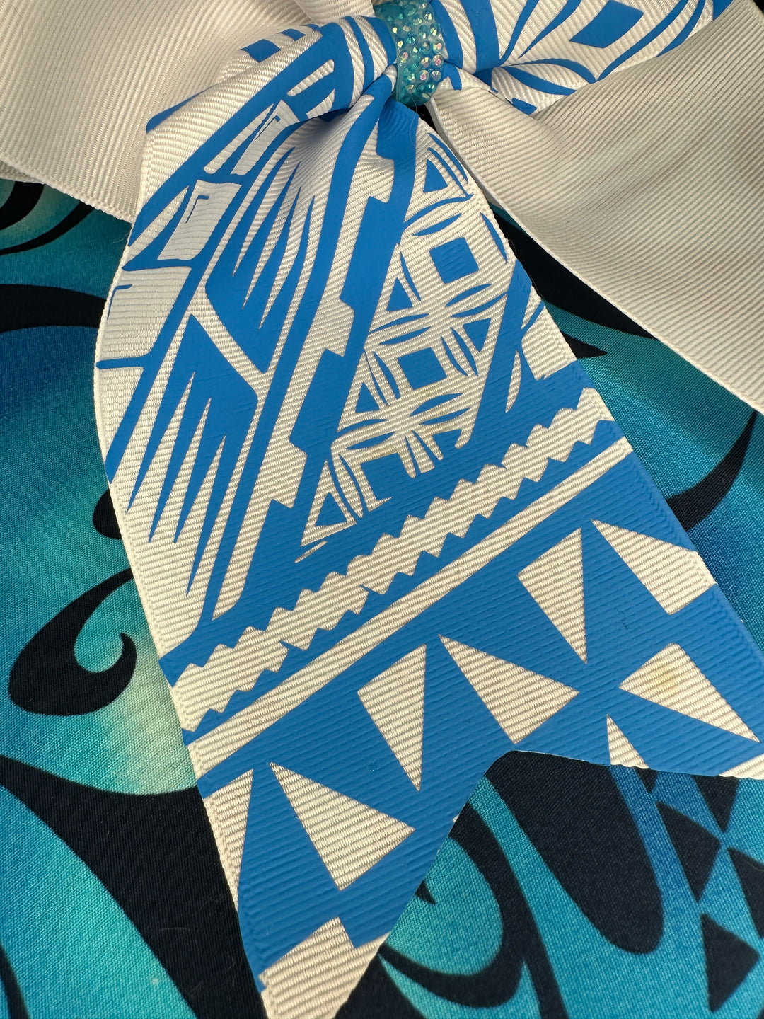 White Bow Turquoise Tribal