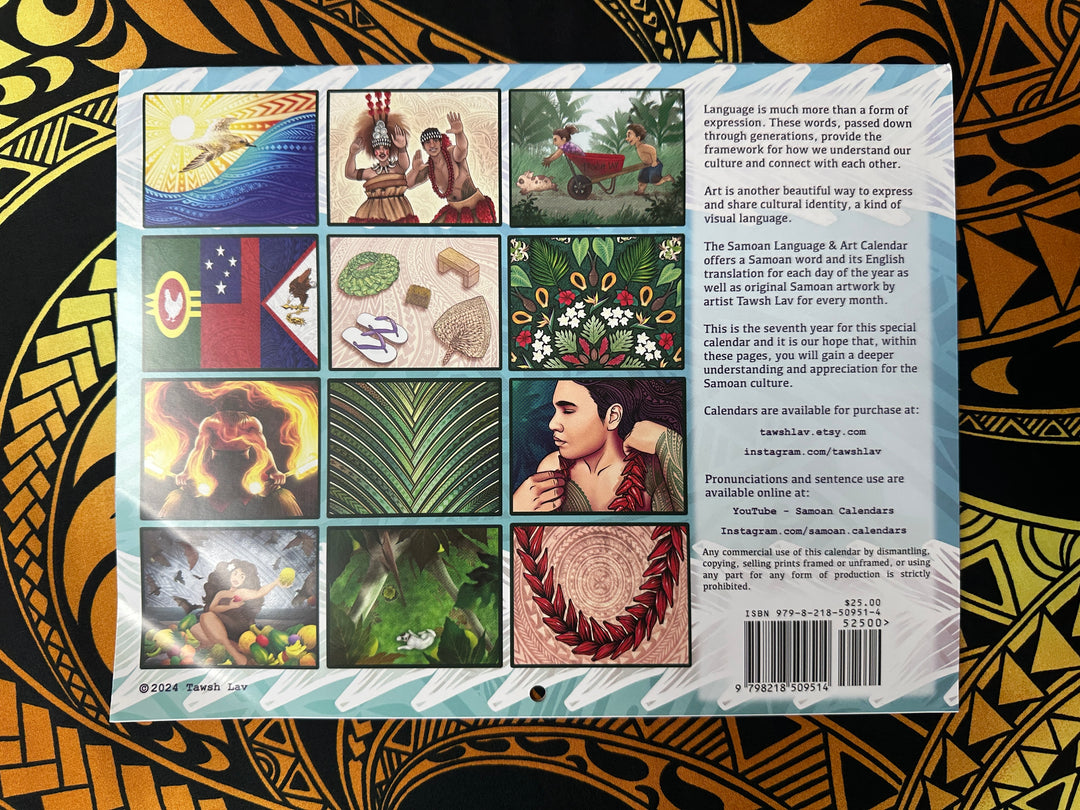 2025 Samoan Language & Art Calendar