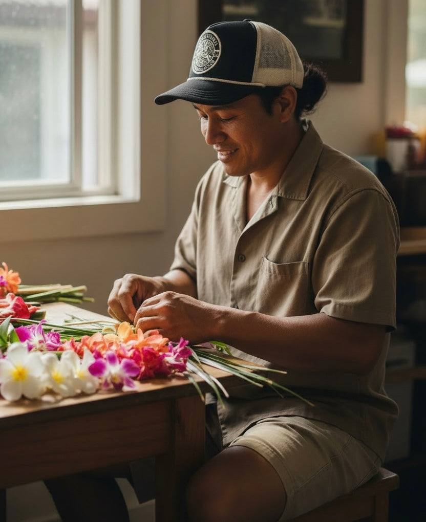 Lei Makers Union Rope Trucker Hat