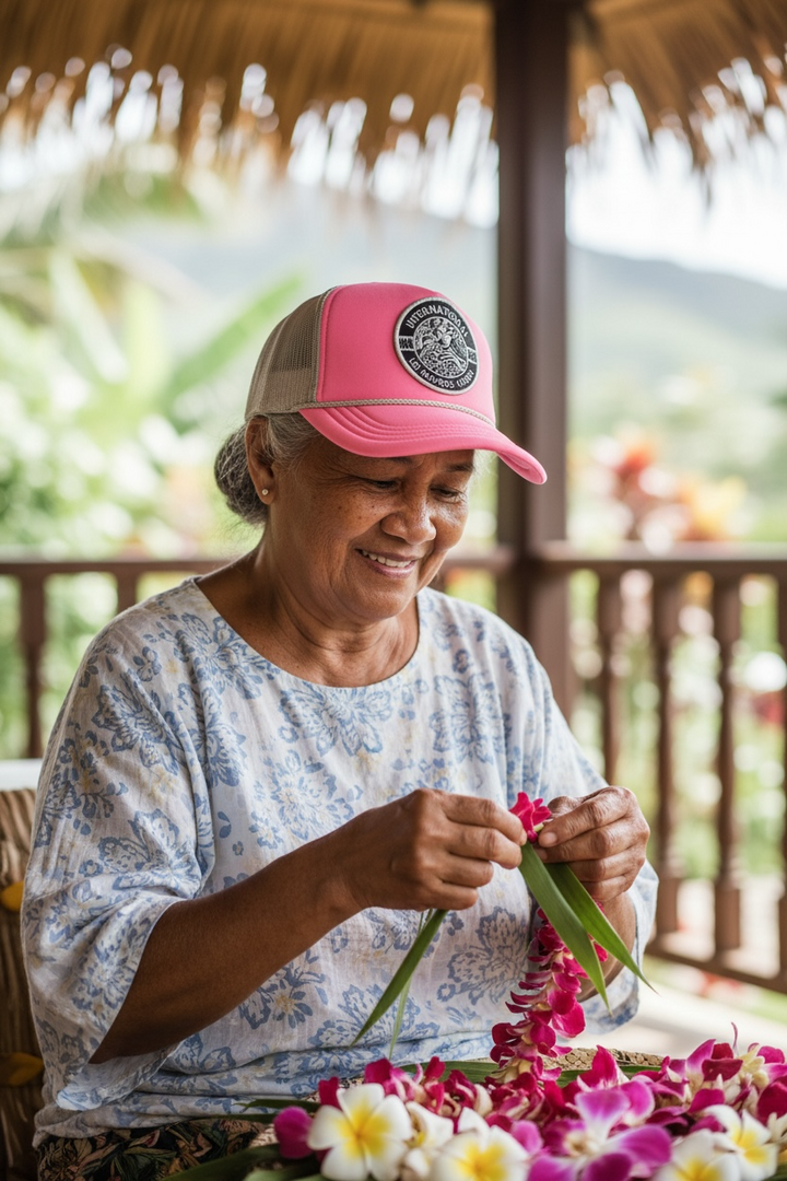 Lei Makers Union Rope Trucker Hat