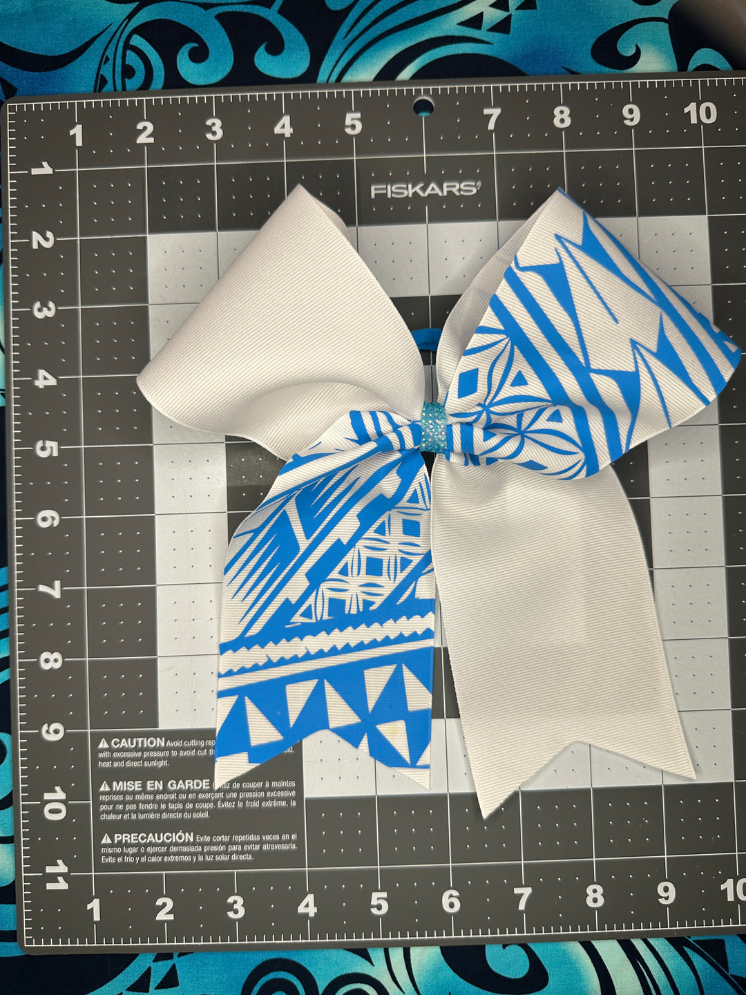 White Bow Turquoise Tribal