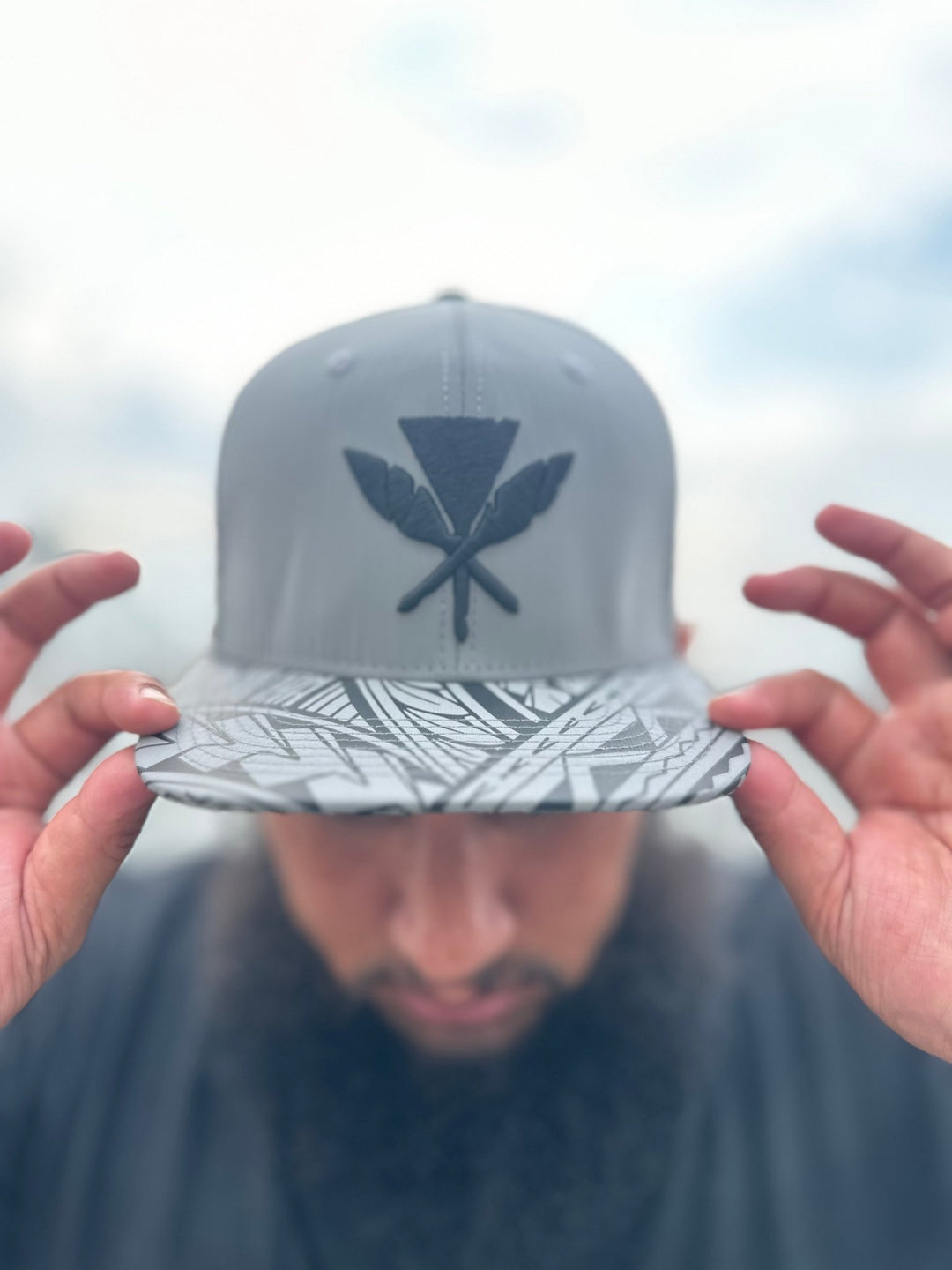 ANXD Reflective Tribal Black Kahili Snapback - CHEEHOOlife