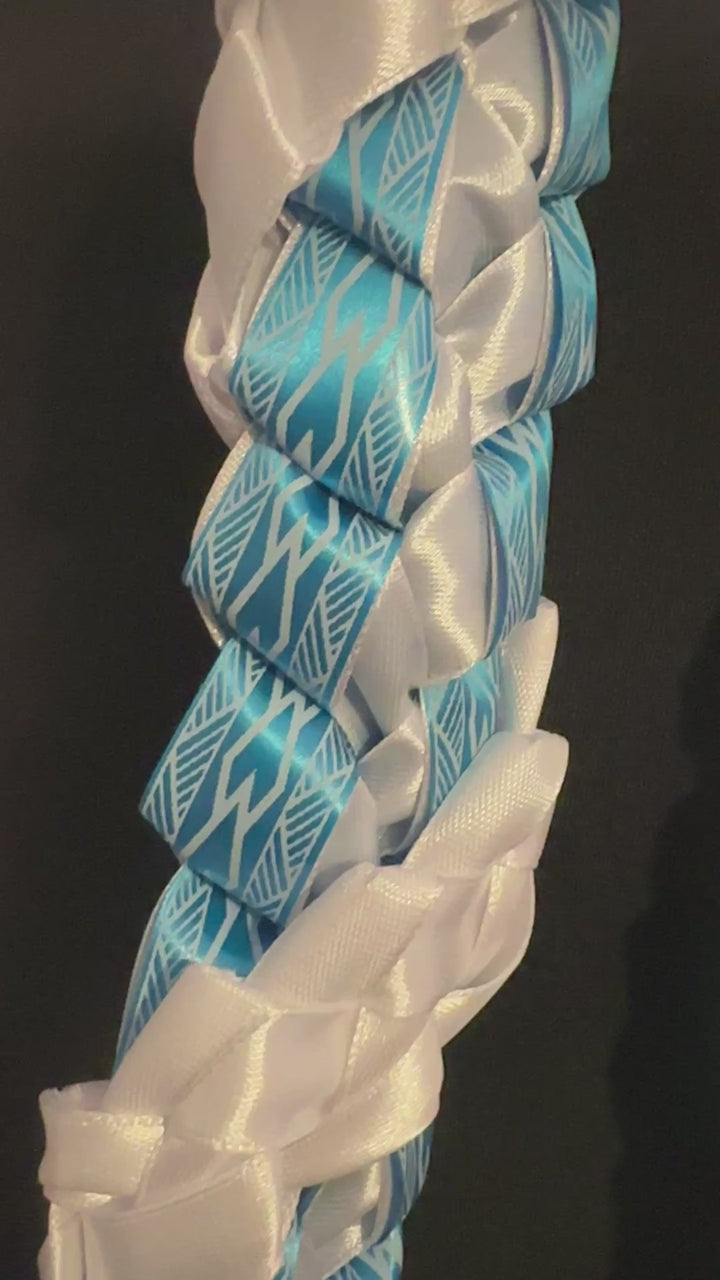 Turquoise Tribal Printed Lei
