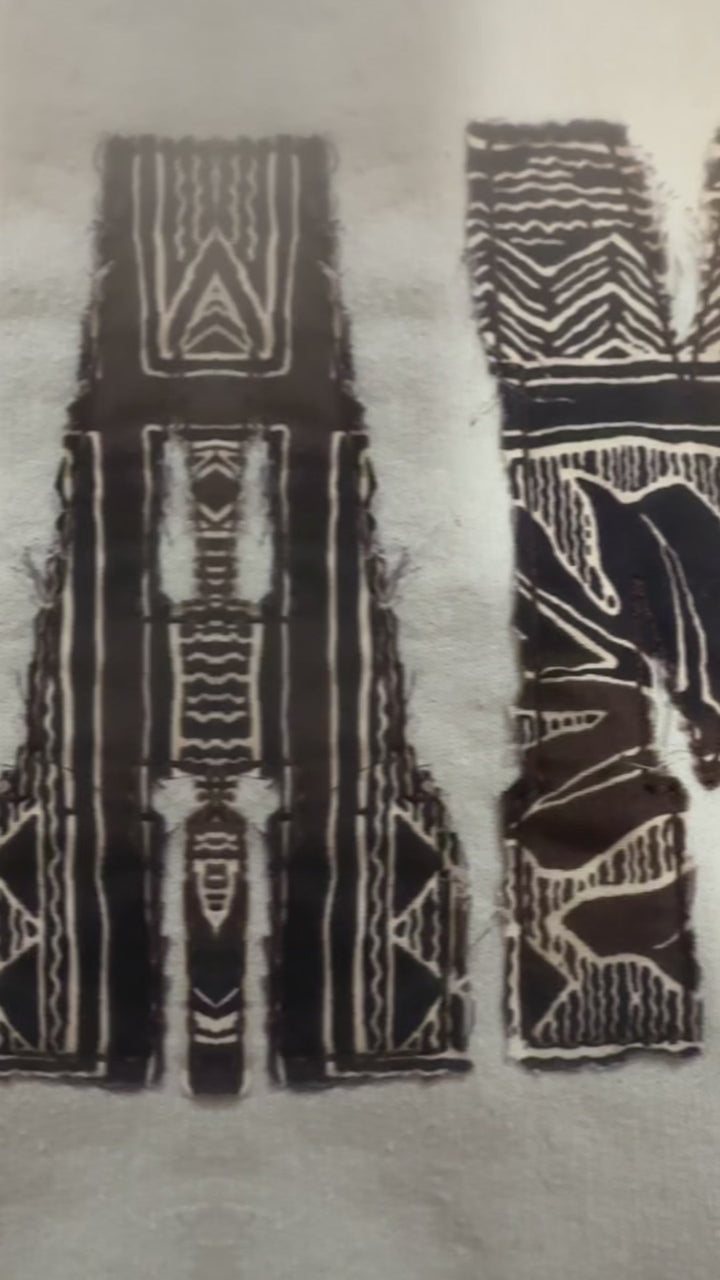 XL Cream Distressed SAMOA applique