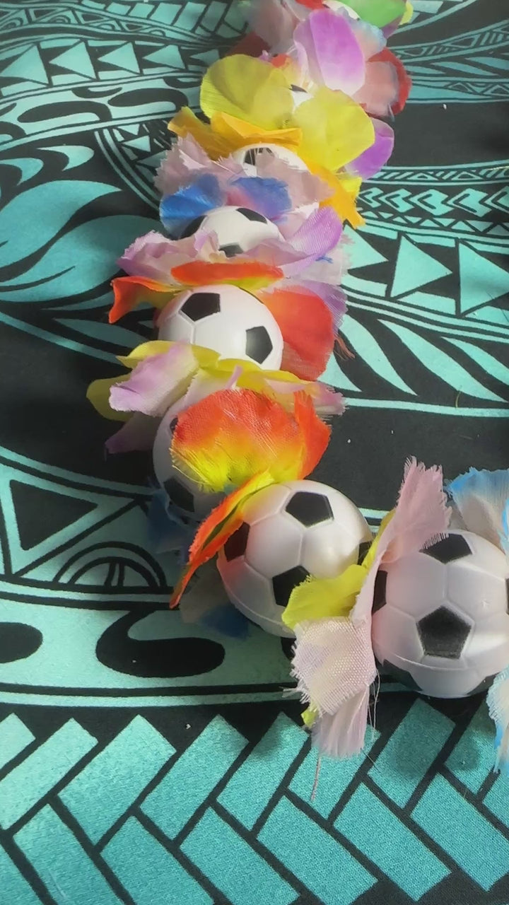 Soccer Flower Lei