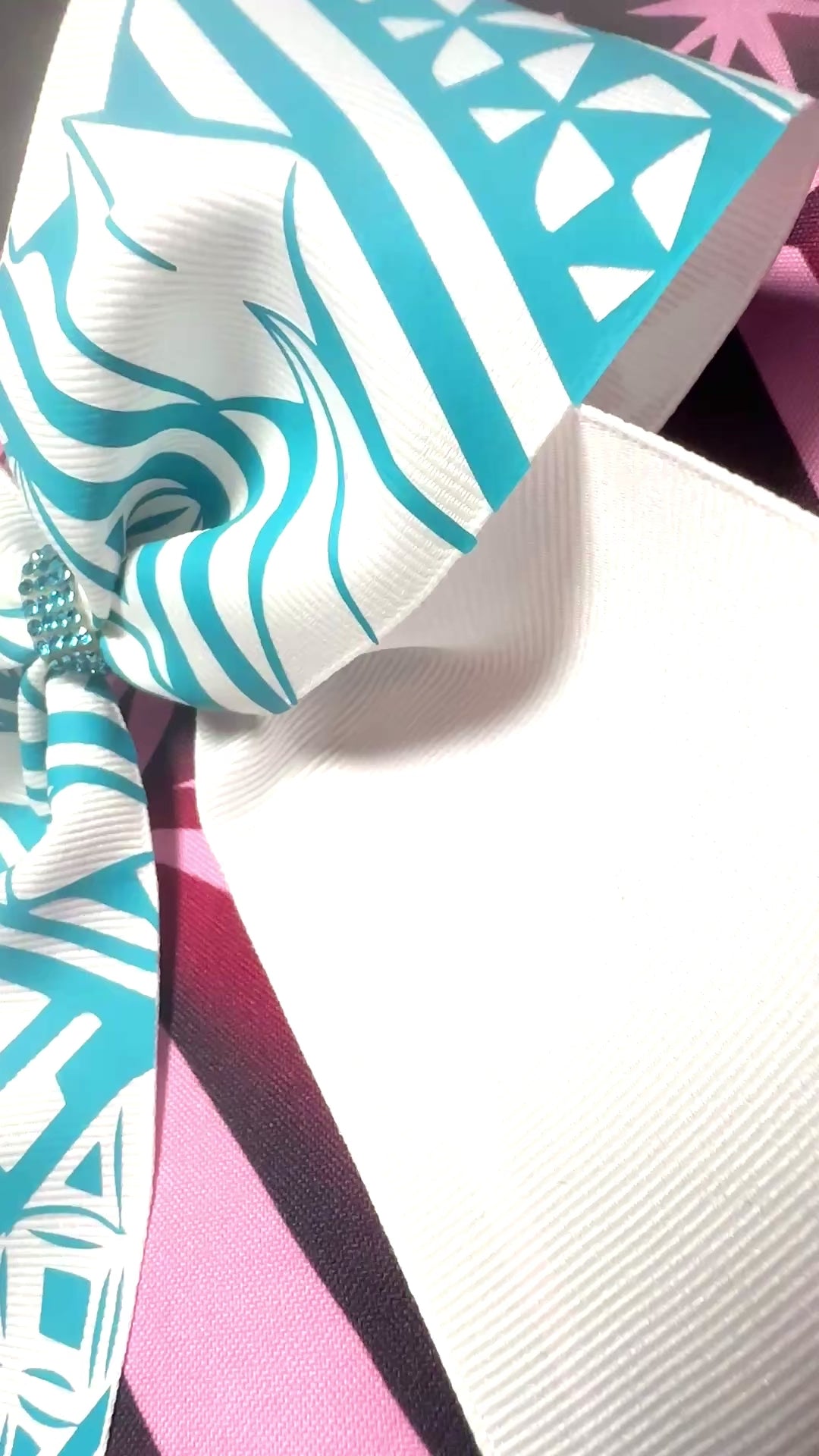 White Bow Turquoise Tribal