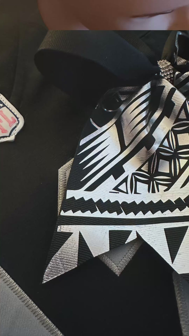 Black Bow Silver Tribal