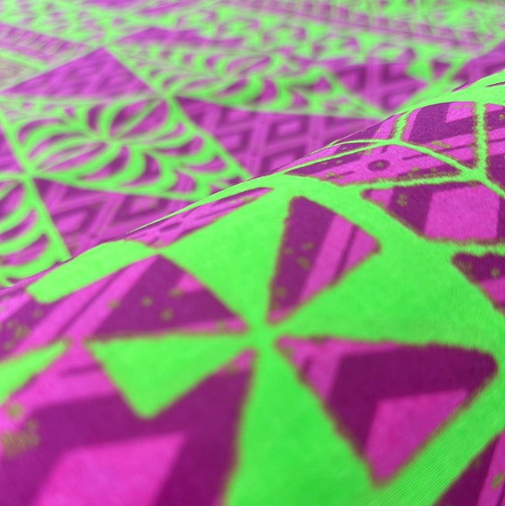 Bright Green and Hot Pink Cotton 752 - CHEEHOOlife