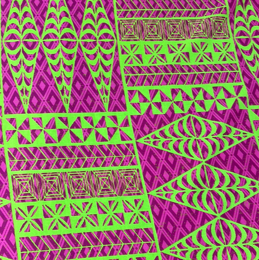 Bright Green and Hot Pink Cotton 752 - CHEEHOOlife
