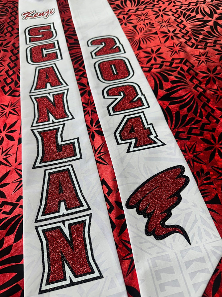 Three Color Glitter Custom Graduation Stole - CHEEHOOlife